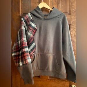 One of a kind upcycled sweatshirt